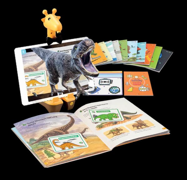 The ARpedia AR book collection with the Spotty holder